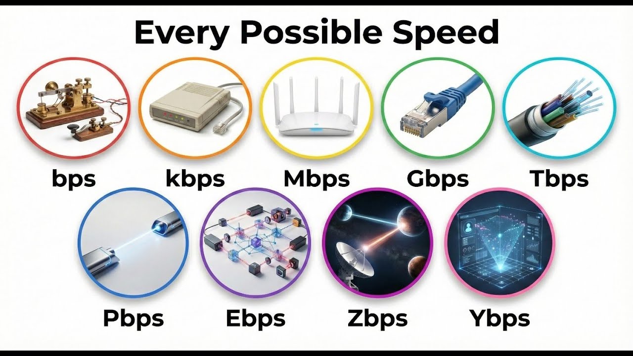 Every Internet Speed Explained in 7 Minutes - YouTube