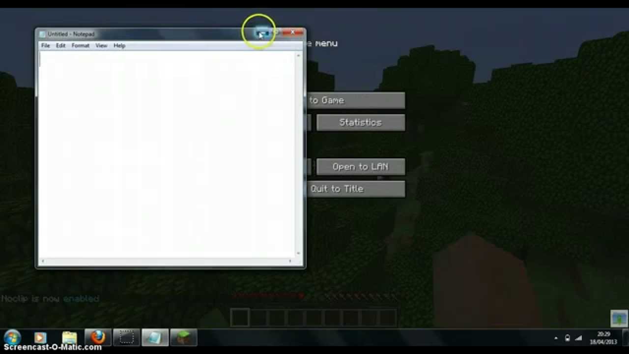 minecraft noclip mod!!! YouTube