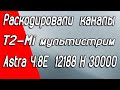 Украинские каналы открыто вещают со спутника Astra 4A 4 8E Раскодирован T2 MI мультистрим Надолго 