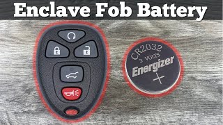 How To Change 2008 - 2017 Buick Enclave Remote Key Fob Battery - Remove Replace Replacement Tutorial