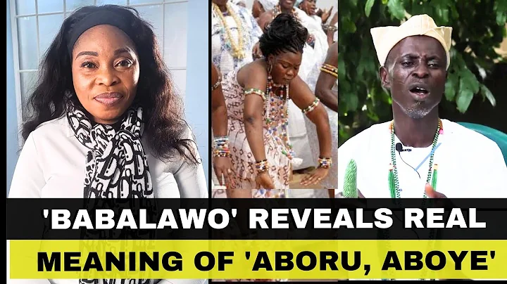 Ifa Traditional Herbalist Explains The Real Meaning Of 'Aboru Aboye || Tope Alabi