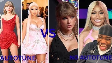 EXPOSING Singers REAL voice!! AUTOTUNE vs REAL Singing VOICE (Taylor Swift, Nicki Minaj & more)!