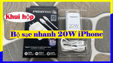 Bộ sạc nhanh 20W cho iPhone 13 12 11 ProMax XS 8 7 6 5 và iPad gồm củ sạc và cáp Type C to Lightning