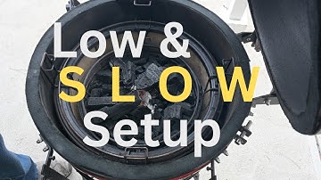 Kamado grill Setup for Low and Slow - target temp 225 degrees