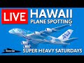 Live two a380 flying honu  planespotting in hawaii  phnlhnl super heavy saturdays