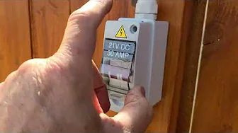 New 30-amp circuit breaker for 400w fence solar panel array