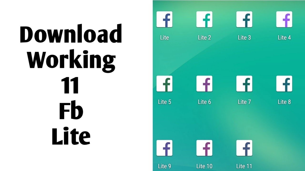 Download Working 11 Fb Lite In One Android Device 11 Fb Lite 2019 Youtube