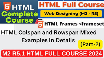 O Level Web Designing (M2-R5) | Html Frame Rows and Cols Mixed Examples | Html Course Beginners