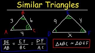 Similar Triangles and Figures, Enlargement Ratios & Proportions   Geometry Word Problems