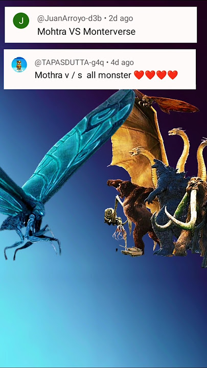 Mothra vs Monsterours | Who's Win ? | #shorts #monster