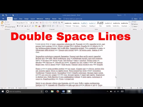 How To Double Space Lines In Microsoft Word (EASY Tutorial)