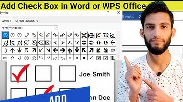 How to insert checkbox in word | How to add checkbox in word | How to add checkbox in wps office