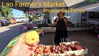 Welcome to the Lao farmers market in Fresno, California