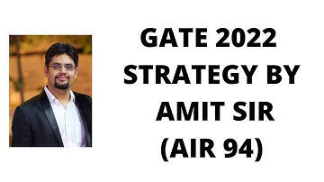 GATE 2022 strategy