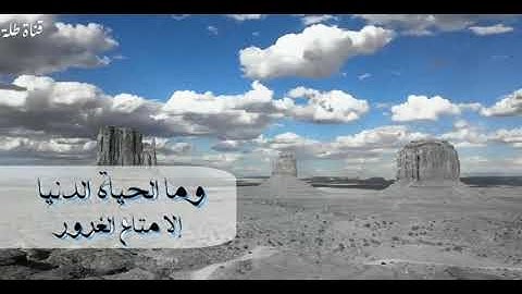 تلاوة رائعة : وما الحياة الدنيا إلا متاع الغرور ..