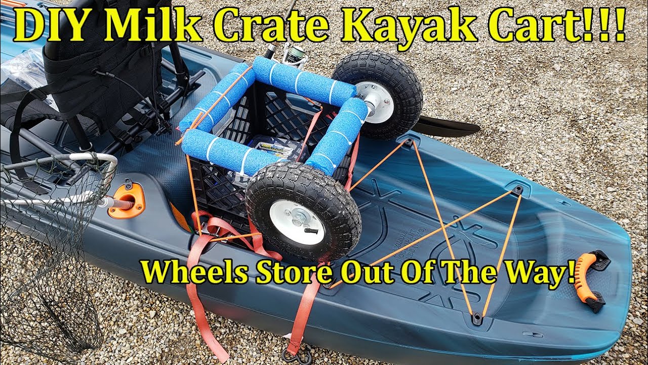 DIY Kayak Milk Crate Cart 