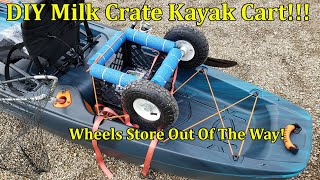 DIY Kayak Milk Crate Cart