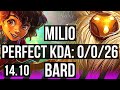 Milio  lucian vs bard  jhin sup  0026  na master  1410