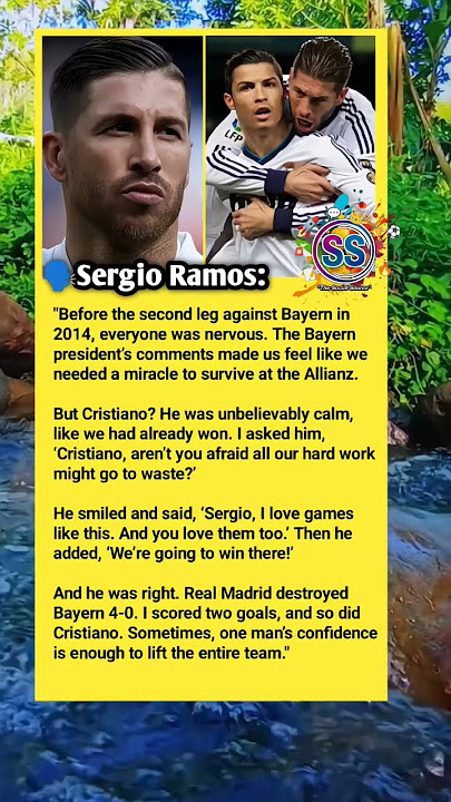 Ramos: Ronaldo and His Aura at the Allianz #football #realmadrid #cr7 #ronaldo #sergioramos