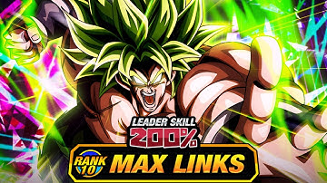 THE END!!!!! LEVEL 10 LINKS 100% DOKKANFEST LR SSJ FULL POWER BROLY! (DBZ: Dokkan Battle)