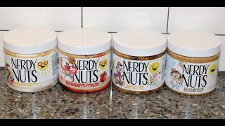 Nerdy Nuts: Banana Cream Pie, Strawberry Pretzel, Derby Pie & Buttercup Review