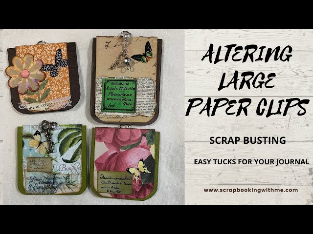 Handmade Altered Paper Clips Journal Clips Junk Journal