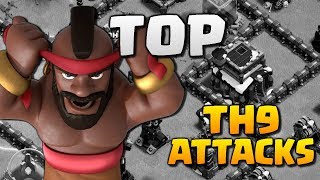 TOP TH9 ATTACKS for 2018 in Clash of Clans - GoHoBo and Lavaloon CoC 3 Star Town Hall 9 Strategy!