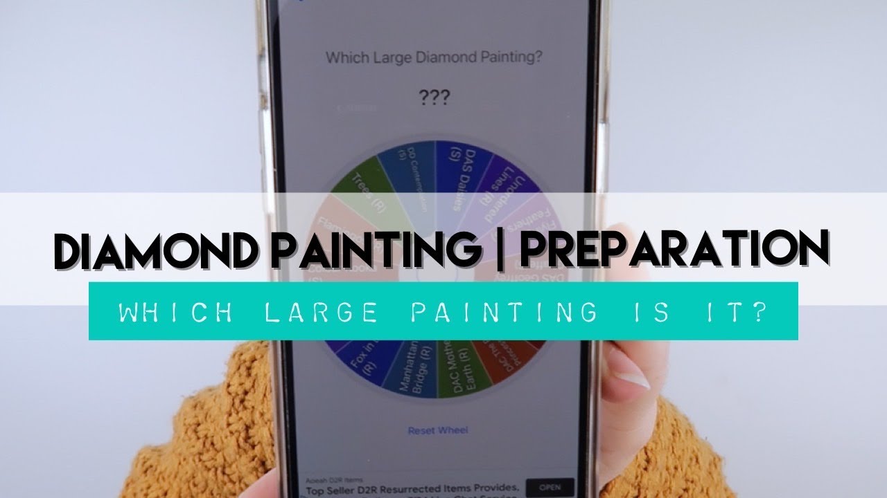 Diamond Painting Preparation