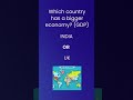 Bigger Economy: India or UK ?