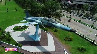 Monumen Pesawat Tempur di Alun - Alun Caruban Madiun [Drone Video]