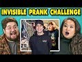 College Kids React to #InvisiblePrank Challenge Compilation