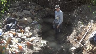 Enormous 25 Ft Long Rock Lined Privy in Pa