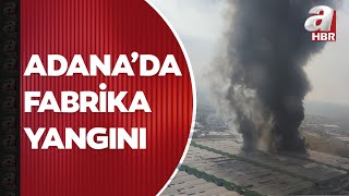 Adana'da geri dönüşüm fabrikasındaki yangın kozmetik fabrikasına sıçradı! | A Haber Resimi