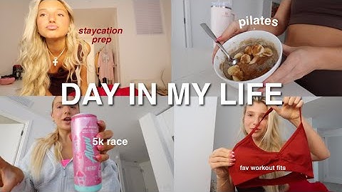 spend the day with me | workout, coffee, 5k race & more