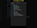Transition in CSS