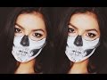 Half Skull Halloween Makeup Tutorial!