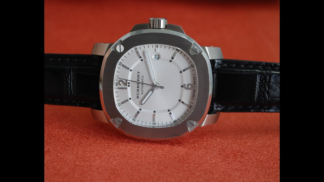 c2014 Burberry Britain men's automatic watch. Model reference BBY1206 -  YouTube