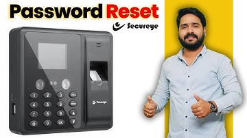 How To Secureye Biometric Admin Password Reset | Biometric Machine Reset | Model S-FB3K