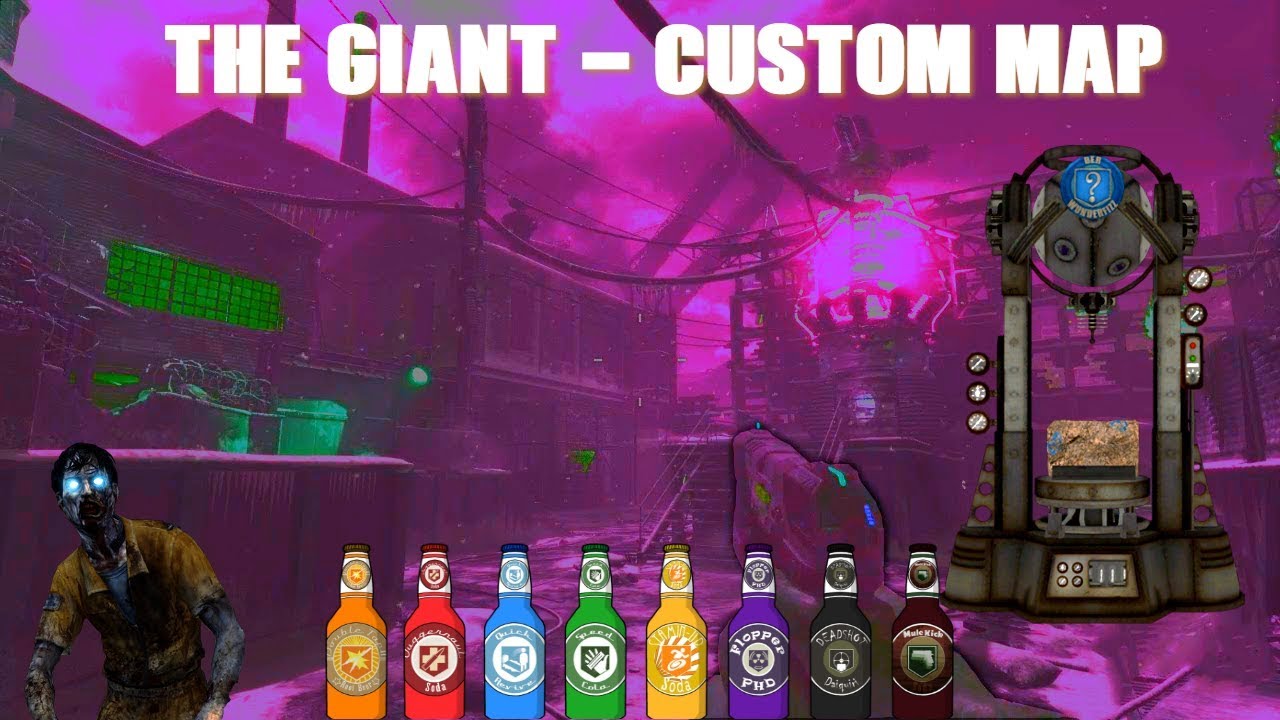 COD BO3: THE GIANT CUSTOM ZOMBIES ( CUSTOM PERKS & WEAPONS ). - YouTube