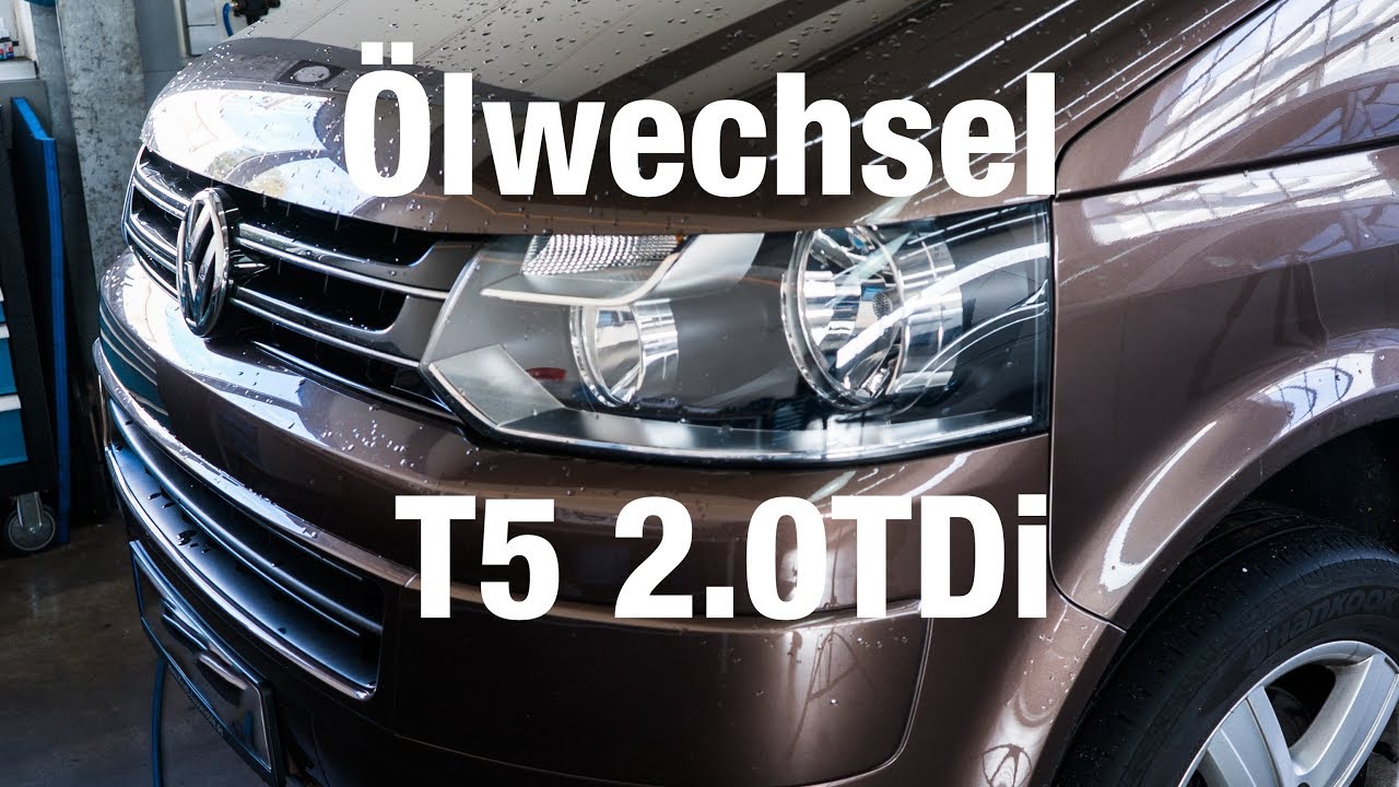 VW T5 2.0 TDi Ölwechsel + Ölfilterwechsel mit Unterbodencheck 