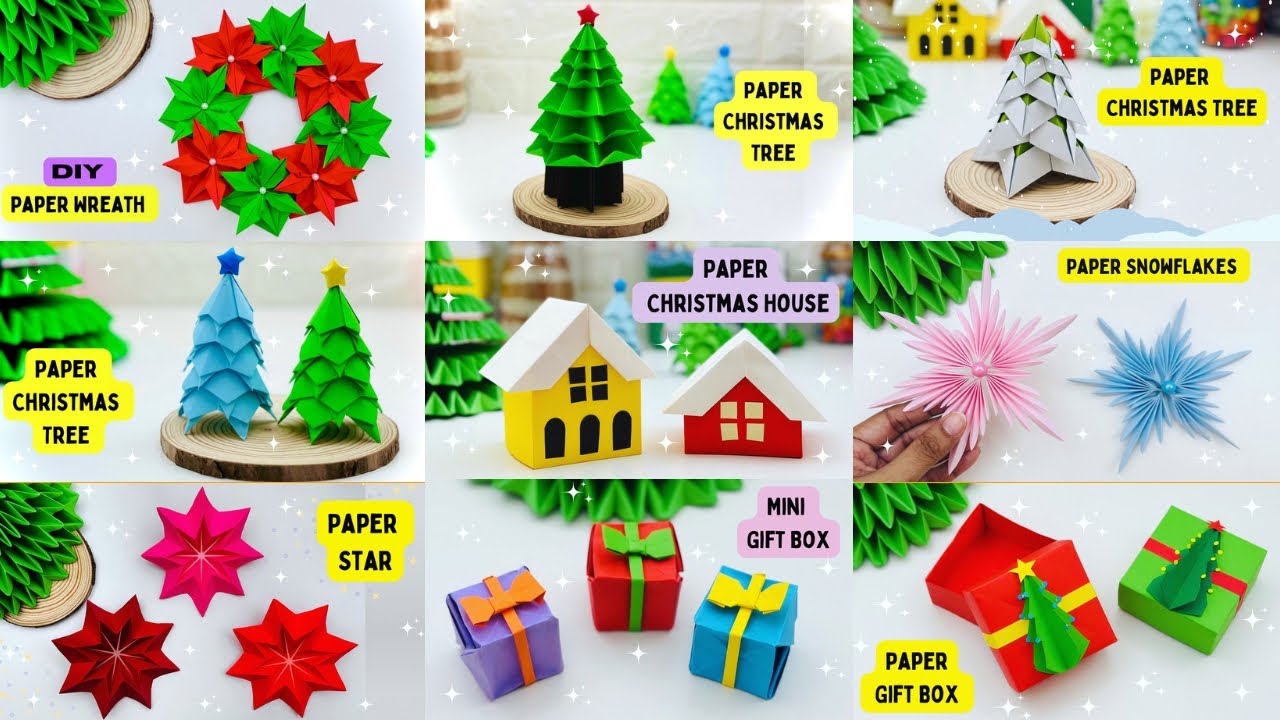 21 Easy Christmas Crafts with Construction Paper for Kids to Try Today - A  Crafty Life