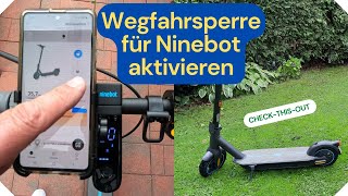 Wegfahrsperre für E-Scooter aktivieren (Segway Ninbot MAX G30D II). by Check-this-out 26,660 views 1 year ago 3 minutes, 49 seconds