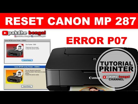Canon MP 287 Error E08 Using Resetter v3400 / Easy Way to Deal with Canon MP 287 Error E08 Cara meng. 
