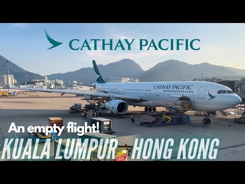 An Empty A330! | Cathay Pacific Economy Class | A330-300 | Kuala Lumpur - Hong Kong | Trip Report