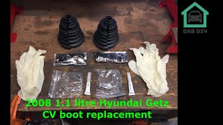 : 2008 Hyundai Getz CV boot change