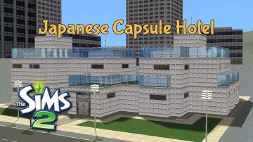 Japanese Capsule Hotel: The Sims 2 Speed Build