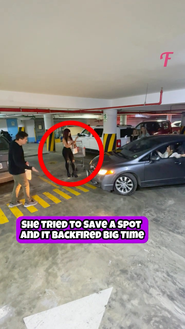 She Blocked a Spot and Instantly Regretted It! #shorts