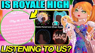 Is Royale High FINALLY Listening To Us?! New Diverse Content & MORE TO COME! 🏰 Roblox