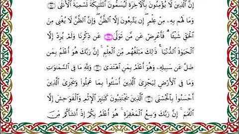 سورة النجم  برواية ابن ذكوان عن ابن عامر ـ الشيخ يوسف بن نوح