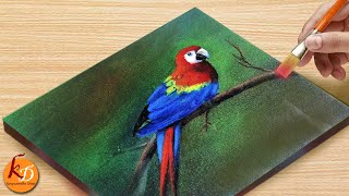 acrylic bird painting easy